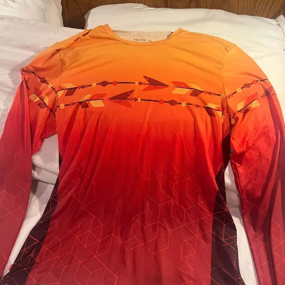 Zeroxposur Men’s Gradient Red Jersey Top Size M - Picture 6 of 7